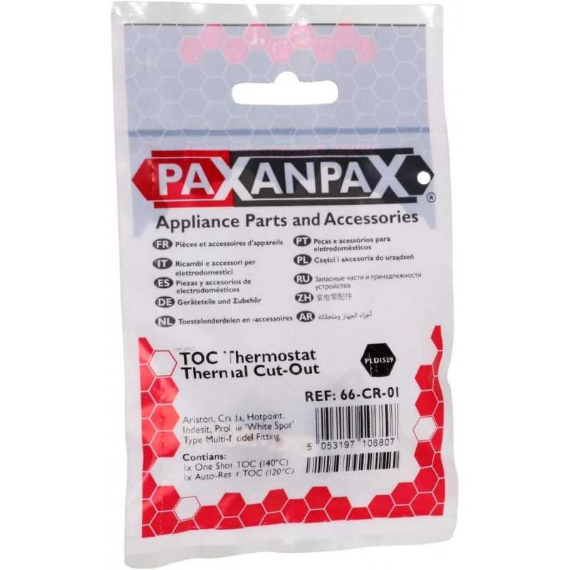 Paxanpax PLD1529 Kit de découpe thermique compatible avec thermostat TOC Ariston, Creda, Hotpoint, Indesit, Proline 120°C et