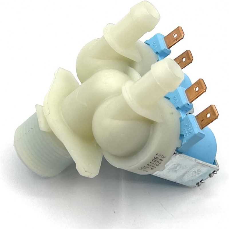 ELECTROTODO Electrovalvula 2 voies pour machine à laver de rechange Beko, Brandt, Candy, Fagor, Teka, Vestel 1531090002