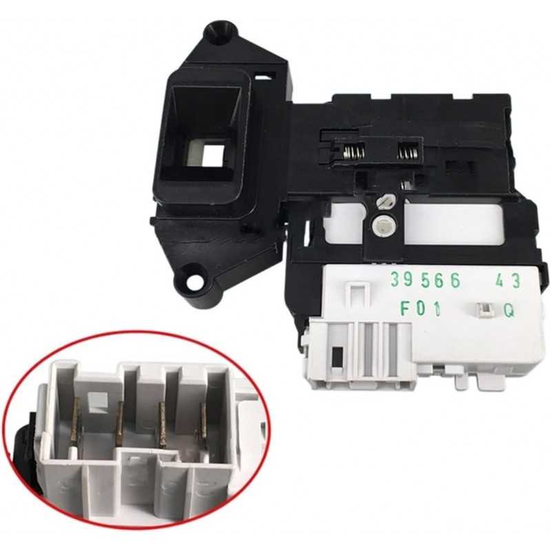 DecTer Interrupteur de Verrouillage de Porte Moyen for Lave-Linge à Tambour de Remplacement, Compatible avec LG F01Q WD-A12355DS