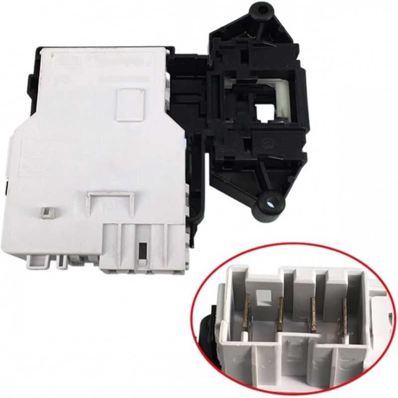 DecTer Interrupteur de Verrouillage de Porte Moyen for Lave-Linge à Tambour de Remplacement, Compatible avec LG F01Q WD-A12355DS