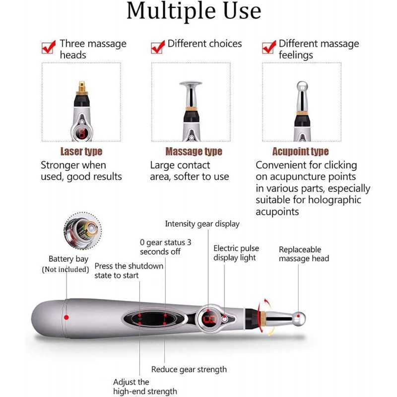 Electric Acupuncture Pen - Electric Acupuncture Device Without Needles, Acupuncture Pen, Electric Acupuncture Therapy,