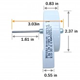 GOODS-PRO OEM Numéro de pièce DA31-00020E Moteur de ventilateur d'évaporateur BLDC pour réfrigérateur Samsung remplace 2030081