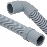 SPARES2GO Tuyau de vidange universel avec extrémité à angle droit pour lave-vaisselle (2,5 m, 19 mm/21 mm)