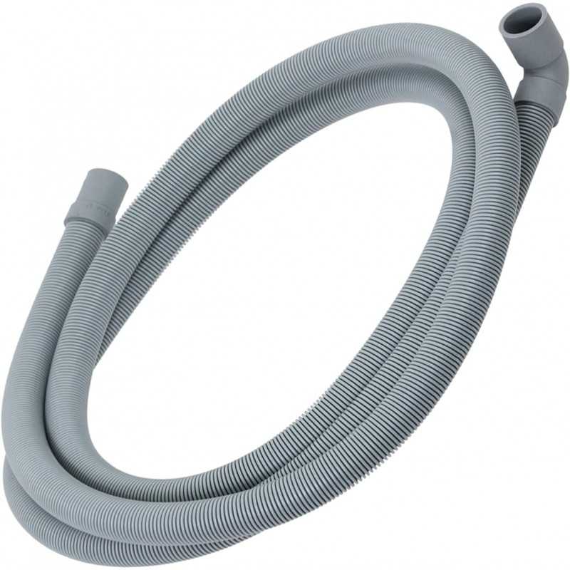 SPARES2GO Tuyau de vidange universel avec extrémité à angle droit pour lave-vaisselle (2,5 m, 19 mm/21 mm) SPARES2GO Tuyau de vidange universel avec extrémité à angle droit pour lave-vaisselle (2,5 m, 19 mm/21 mm)
