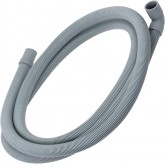 SPARES2GO Tuyau de vidange universel avec extrémité à angle droit pour lave-vaisselle (2,5 m, 19 mm/21 mm)
