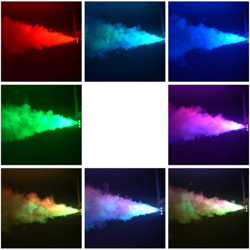 EODUDOS Machine à Brouillard Machine de fumée 1200W 1500W Portable Halloween Fog LED Température constante 1500W for Effet de