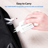 120W Chargeur Rapide avec Câble USB C 1m pour Redmi Note 13 Pro+ ACOCOBUY Chargeur Turbo pour XiaoMi 14T/13T/13/12T/12X/11T
