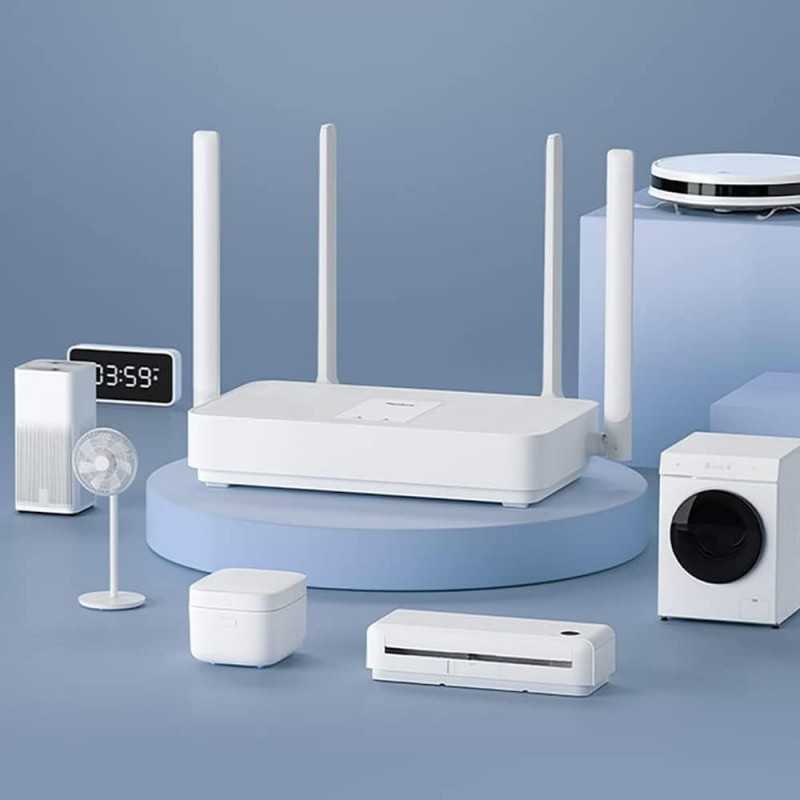 ‎Xiaomi Mi Router AX1800 routeur Blanc - WiFi, bi-Bande, 12V- Version française