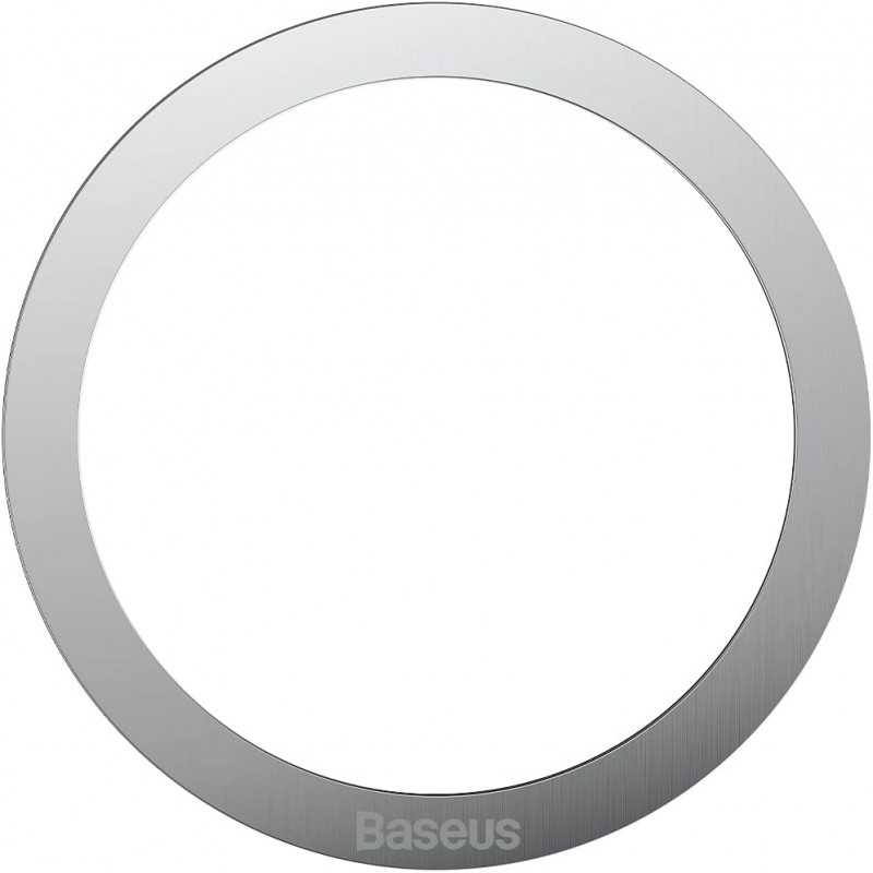 Baseus Halo Series PCCH000012 Lot de 2 anneaux magnétiques en métal Argenté Baseus Halo Series PCCH000012 Lot de 2 anneaux magnétiques en métal Argenté