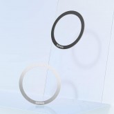 Baseus Halo Series PCCH000012 Lot de 2 anneaux magnétiques en métal Argenté