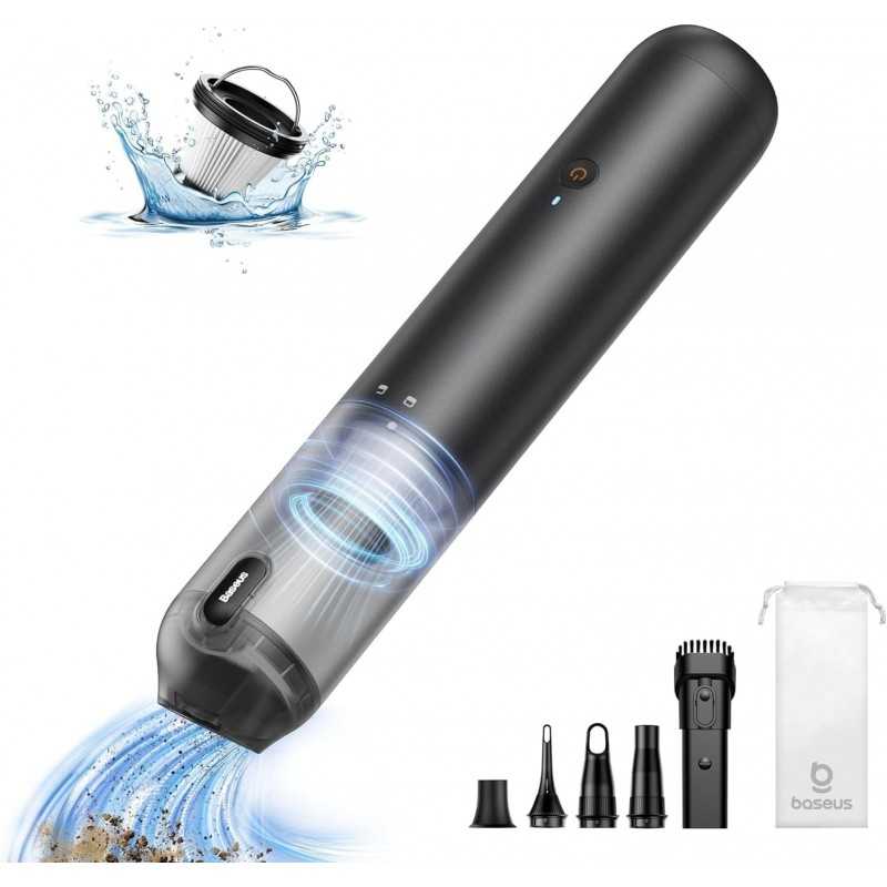 Baseus Aspirateur Voiture Puissant 12000pa Aspirateur à Main sans Fil avec Charge USB-C, Mini Broyeur Poussière pour Voiture, Baseus Aspirateur Voiture Puissant 12000pa Aspirateur à Main sans Fil avec Charge USB-C, Mini Broyeur Poussière pour Voiture,
