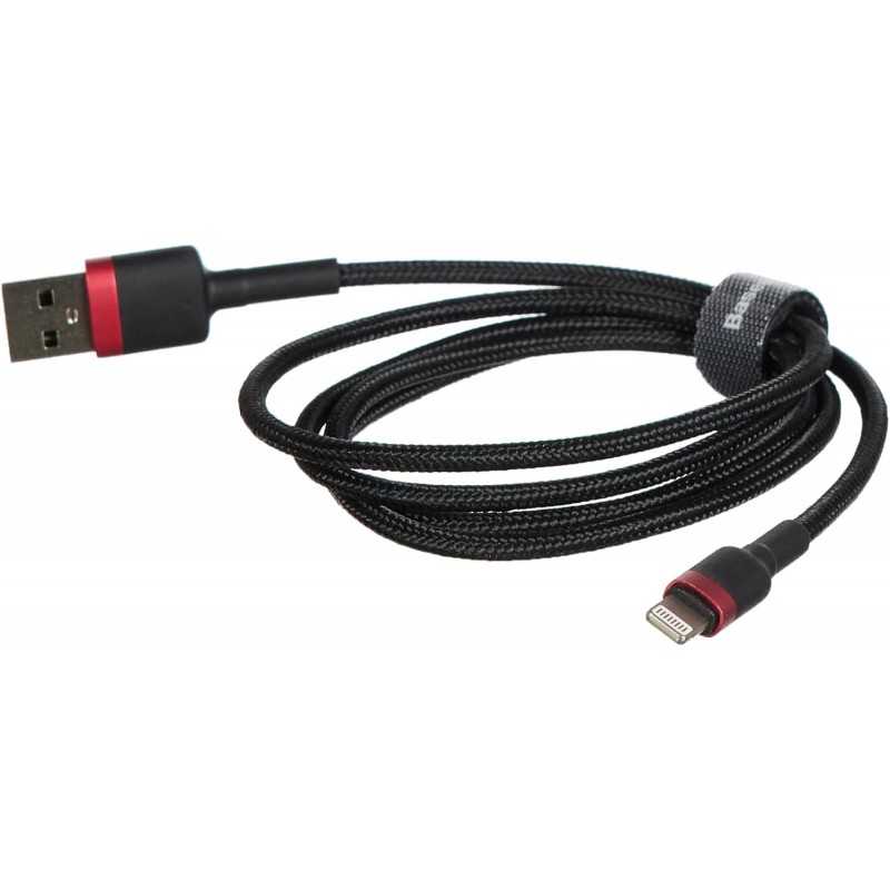 Baseus Cafule Cable - USB to Lightning Cable, 2.4 A, 1 m (Red/Black) Baseus Cafule Cable - USB to Lightning Cable, 2.4 A, 1 m (Red/Black)