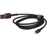 Baseus Cafule Cable - USB to Lightning Cable, 2.4 A, 1 m (Red/Black)