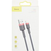 Baseus Cafule Cable - USB to Lightning Cable, 2.4 A, 1 m (Red/Black)