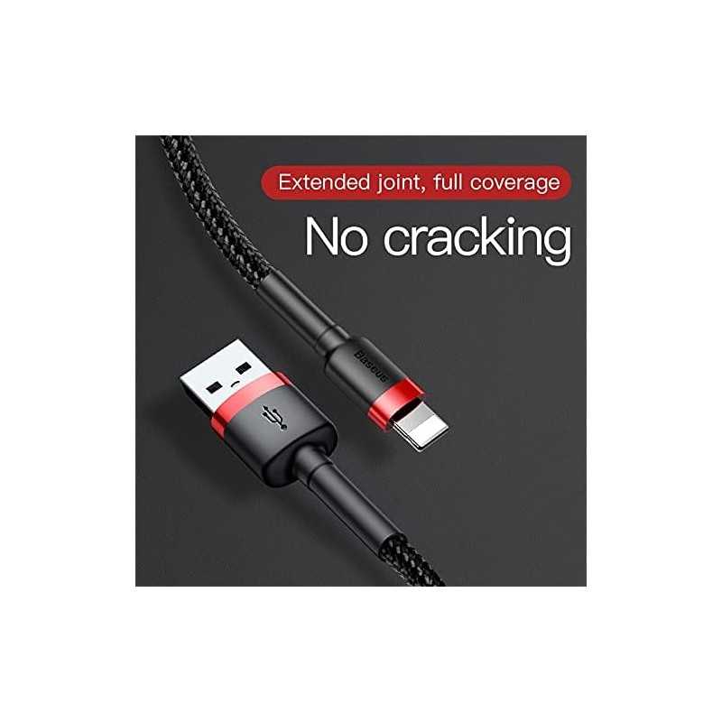 Baseus Cafule Cable - USB to Lightning Cable, 2.4 A, 1 m (Red/Black)
