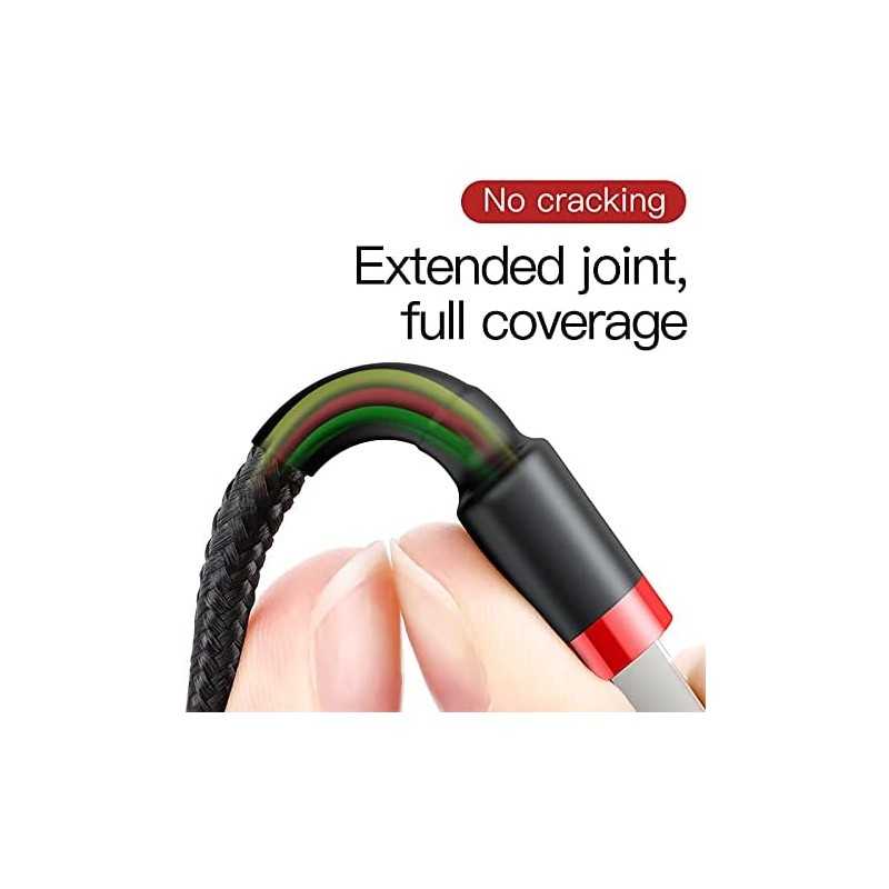 Baseus Cafule Cable - USB to Lightning Cable, 2.4 A, 1 m (Red/Black)