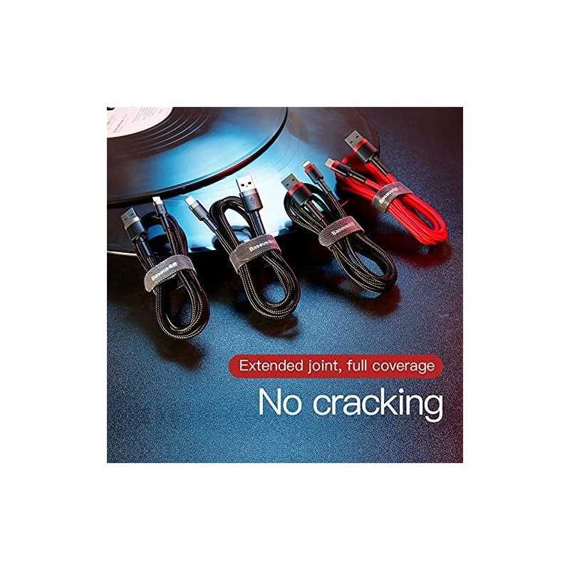 Baseus Cafule Cable - USB to Lightning Cable, 2.4 A, 1 m (Red/Black)