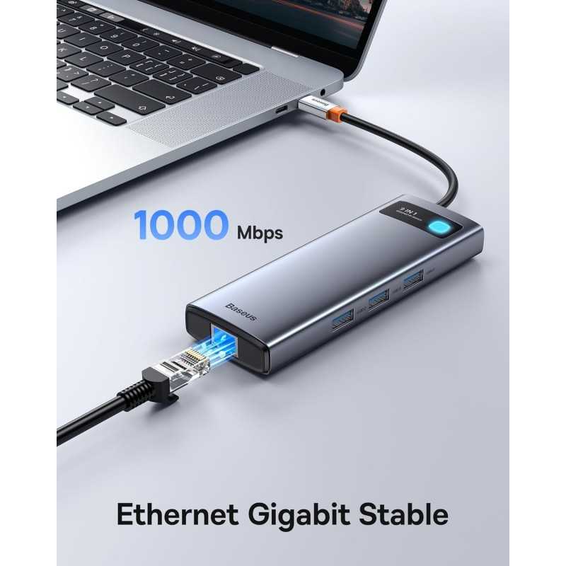 Hub USB C Baseus 9-in-1 avec 4K HDMI et Power Delivery