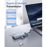 Hub USB C Baseus 9-in-1 avec 4K HDMI et Power Delivery