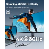 Baseus Hub USB C 7-Port avec 4K 60Hz HDMI, PD 100W, 3 USB-A 3.0 5Gbps, Lecteur Carte SD/TF, USB C Stations d'accueil pour