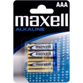 Maxell - Pile Alcaline - AAA x 4 - Long Lasting Power (LR03)