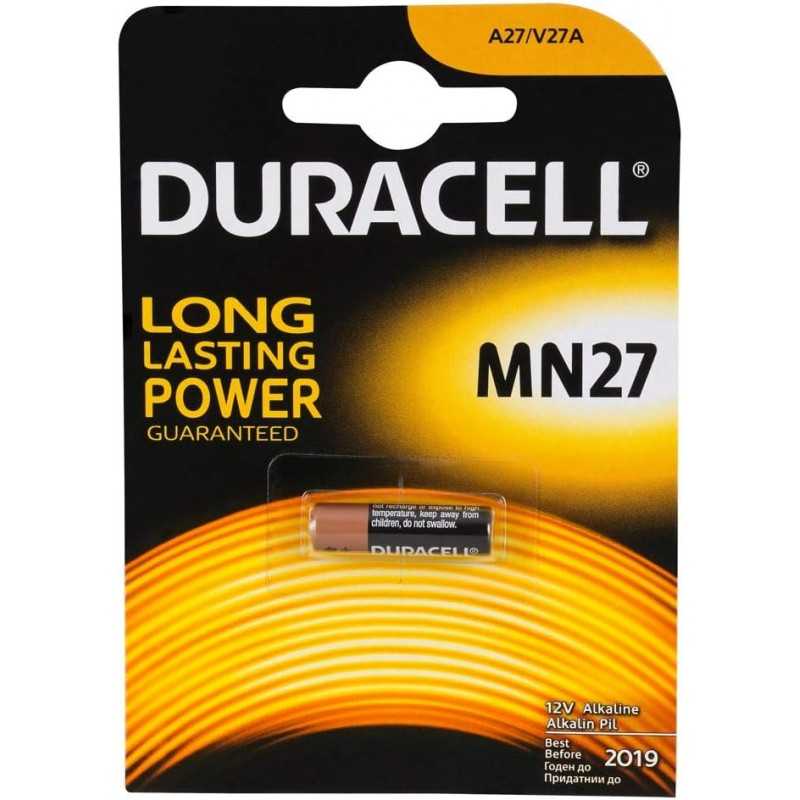 DURACELL MN27 (1’li Paket) özel alkalin pil 12V (A27 L828) – Uzun kullanım ömrü garantili – Uygun Saklama Koşullarında 5 Yıl DURACELL MN27 (1’li Paket) özel alkalin pil 12V (A27 L828) – Uzun kullanım ömrü garantili – Uygun Saklama Koşullarında 5 Yıl