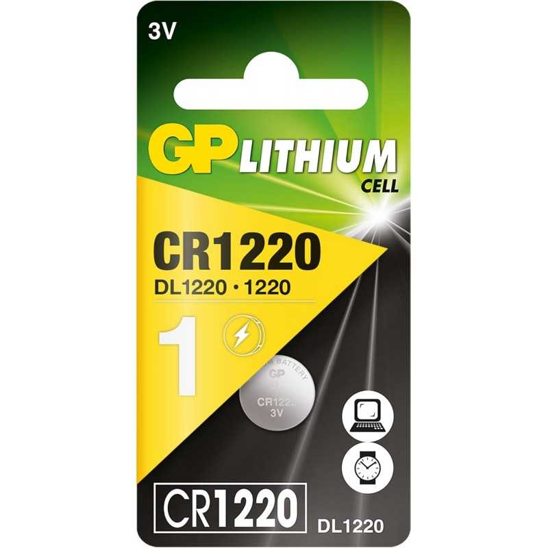 GP -CR1220B Pile bouton lithium GP -CR1220B Pile bouton lithium
