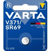 VARTA Piles Bouton V371/SR69 oxyde d'argent, lot de 1, Silver Coin, 1,55V, pour petits appareils électroniques - montres, clés