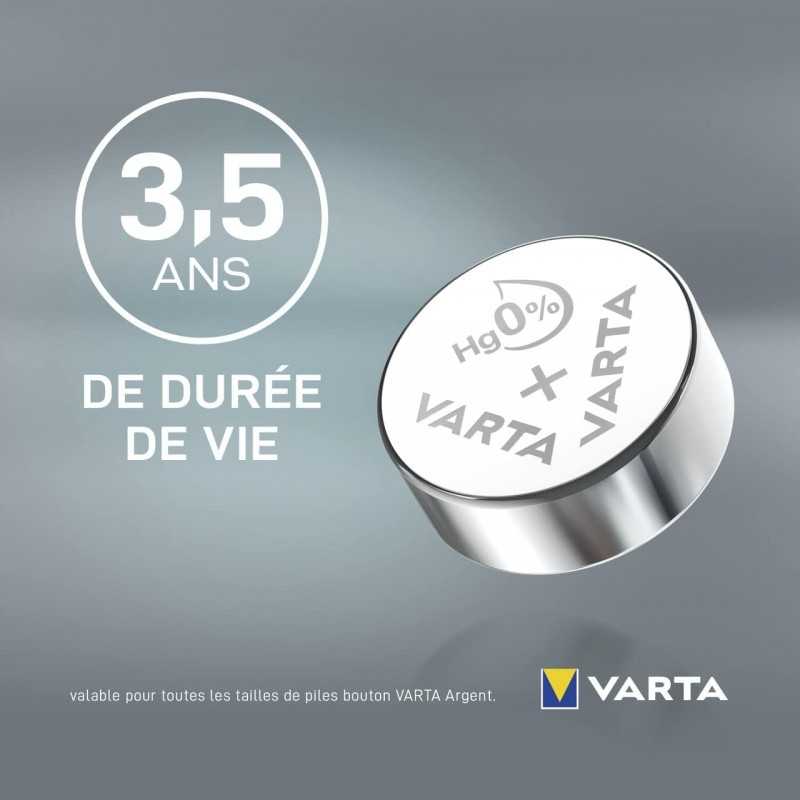 VARTA Piles Bouton V371/SR69 oxyde d'argent, lot de 1, Silver Coin, 1,55V, pour petits appareils électroniques - montres, clés