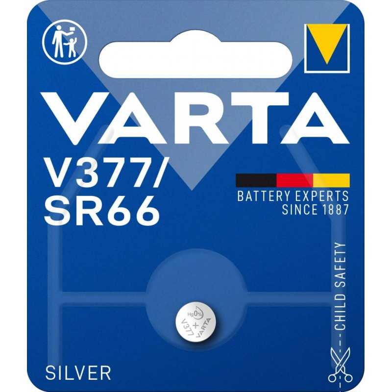 VARTA Piles Bouton V371/SR69 oxyde d'argent, lot de 1, Silver Coin, 1,55V, pour petits appareils électroniques - montres, clés