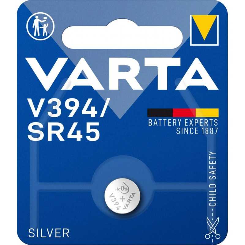 VARTA Piles Bouton V371/SR69 oxyde d'argent, lot de 1, Silver Coin, 1,55V, pour petits appareils électroniques - montres, clés