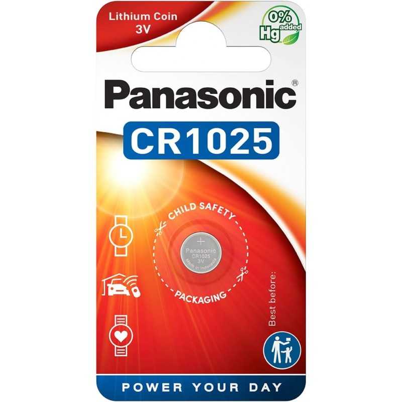 Panasonic CR1025 Piles Bouton au Lithium 3 V Panasonic CR1025 Piles Bouton au Lithium 3 V