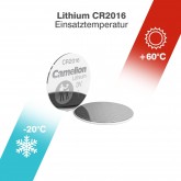 Camelion 13001016 Pile Bouton Lithium CR2016 3 V