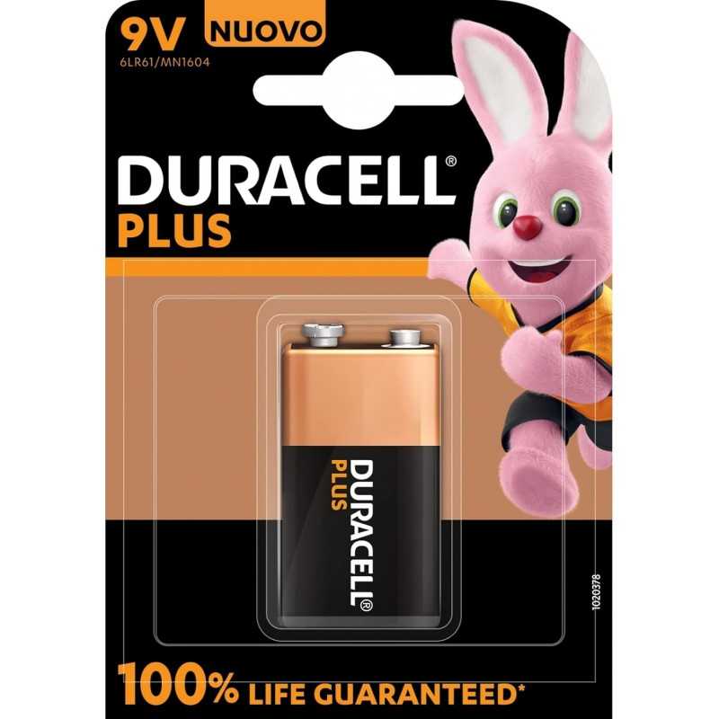 Duracell Pile 6LR61/MN1604 9V BL/1 Plus 100%