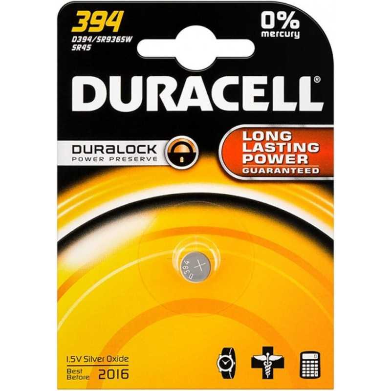 Duracell - Pile spéciale montres - 394 Petit Blister x1 (equivalent SR45) Duracell - Pile spéciale montres - 394 Petit Blister x1 (equivalent SR45)