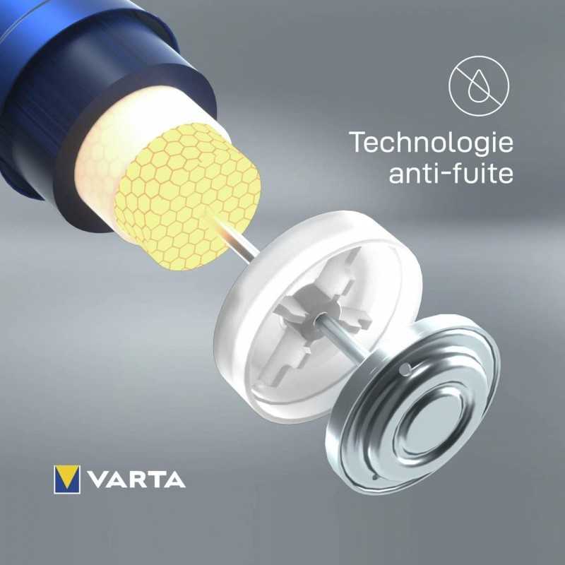 VARTA Piles Bloc 9V, lot de 2, Longlife Power, Alcalines, pour détecteurs de fumée, alarmes incendie, microphones