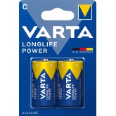 VARTA Piles Bloc 9V, lot de 2, Longlife Power, Alcalines, pour détecteurs de fumée, alarmes incendie, microphones