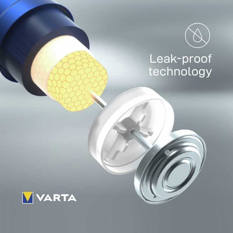 VARTA Piles Bloc 9V, lot de 2, Longlife Power, Alcalines, pour détecteurs de fumée, alarmes incendie, microphones
