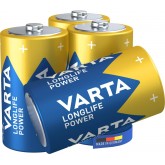 VARTA Piles Bloc 9V, lot de 2, Longlife Power, Alcalines, pour détecteurs de fumée, alarmes incendie, microphones