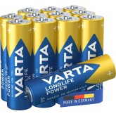 VARTA Piles Bloc 9V, lot de 2, Longlife Power, Alcalines, pour détecteurs de fumée, alarmes incendie, microphones