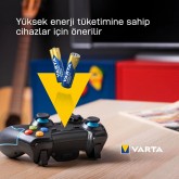 VARTA Piles Bloc 9V, lot de 2, Longlife Power, Alcalines, pour détecteurs de fumée, alarmes incendie, microphones