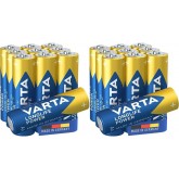 VARTA Piles Bloc 9V, lot de 2, Longlife Power, Alcalines, pour détecteurs de fumée, alarmes incendie, microphones