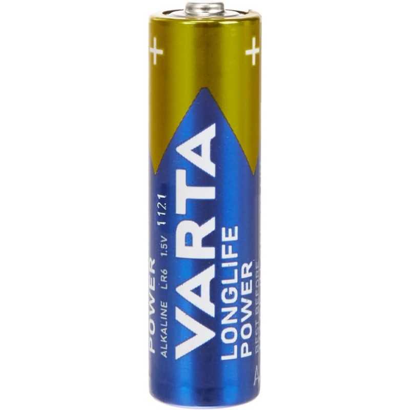 VARTA Piles Bloc 9V, lot de 2, Longlife Power, Alcalines, pour détecteurs de fumée, alarmes incendie, microphones