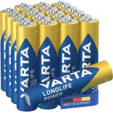 VARTA Piles Bloc 9V, lot de 2, Longlife Power, Alcalines, pour détecteurs de fumée, alarmes incendie, microphones