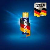 VARTA Piles Bloc 9V, lot de 2, Longlife Power, Alcalines, pour détecteurs de fumée, alarmes incendie, microphones