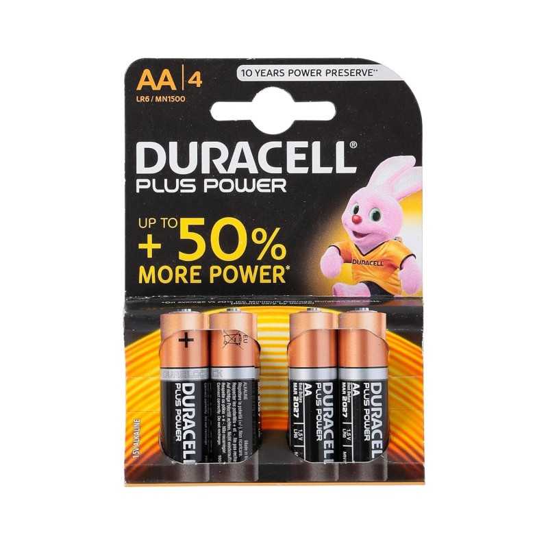 Duracell-Plus Power-089027-Lot de 4 piles alcalines 1,5 V