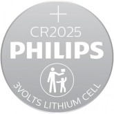 Philips Piles Bouton CR2025 2 Pièces - Pile Montre 3V/150 mAh - Convient pour Montres, Calculatrices et Porte-clés - Pile au