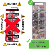 Maxell CR2025 Lot de 5 piles au lithium 3 V, 170 mAh Gris