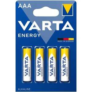 Pile AAA - LR03 Energy Value Pack (Blister 4 unités) Ø10,5 x 44,5 mm. Puissance et durabilité dans chacune, parfaites pour Vos