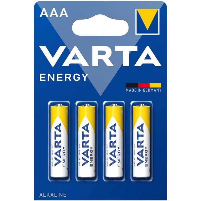 Pile AAA - LR03 Energy Value Pack (Blister 4 unités) Ø10,5 x 44,5 mm. Puissance et durabilité dans chacune, parfaites pour Vos Pile AAA - LR03 Energy Value Pack (Blister 4 unités) Ø10,5 x 44,5 mm. Puissance et durabilité dans chacune, parfaites pour Vos